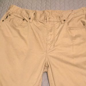 Ralph Lauren 5 pocket jean style khaki material